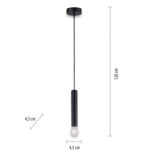 LEUCHTEN DIREKT 15617-18 - Viseći luster na sajli BRUNA 1xE27/60W/230V crna Slike