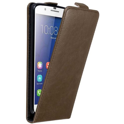 Cadorabo Ohi&scaron;je, združljivo z Honor 6 PLUS v kava rjava - Za&scaron;čitni ovitek v obliki flipa z magnetnim zapiranjem, (20562453) Cene