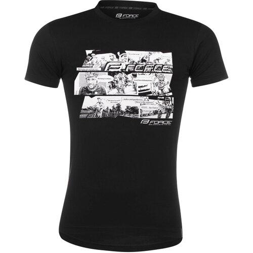 Force Majica COOL COMICS kratki rukav, crna XS. Cene