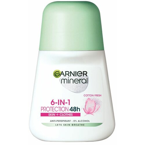 Garnier mineral deo protection 6 cotton fresh roll-on 50 ml Slike