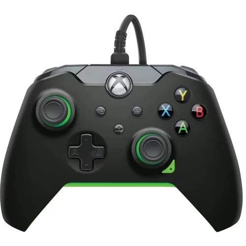 Pdp Xbox Wired Controller Black - Neon (green)