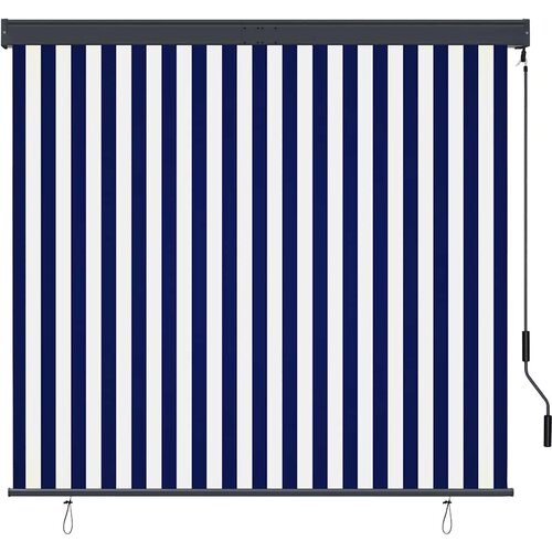 Vanjska roleta 160 x 250 cm plavo-bijela Slike
