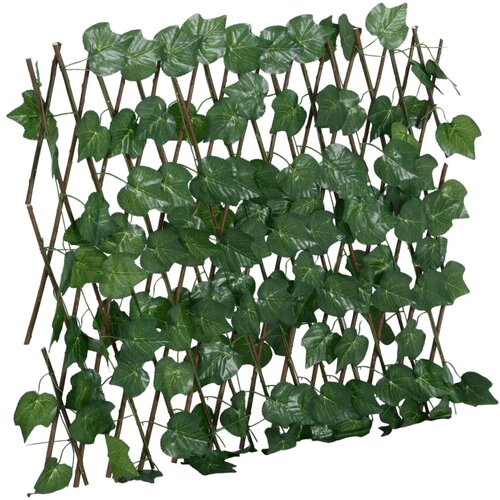 vidaXL Proširiva rešetka od lažnog lišća grožđa zelena 190x60 cm Cijene
