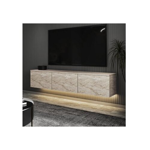 Hanah home TV polica Neon Illuminated Travertine Cene