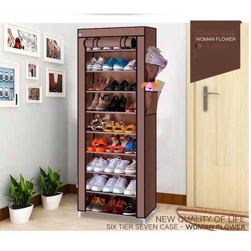 Platneni cipelarnik sa 9 polica, dimenzije 60x30x160 cm Borda Slike