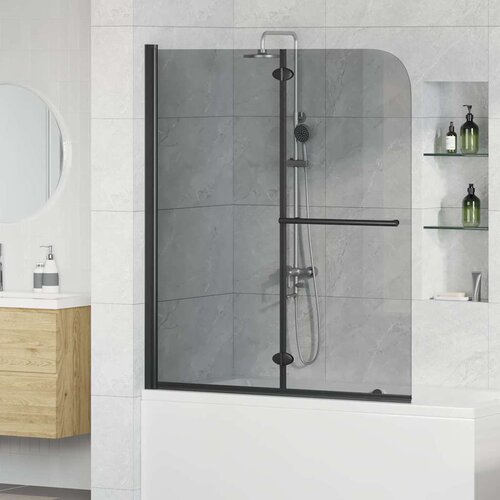 vidaXL Obloga za tu&scaron; Črna 95 x 140 cm ESG steklo in aluminij Cene