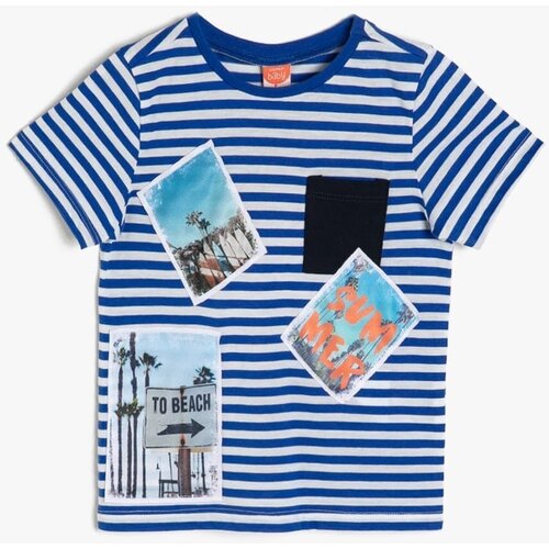 Koton T-Shirt - Blue - Regular fit Slike