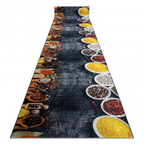 RugsX Tekač gumiran LOTUS KITCHEN 40580 Jedi, kuhinja siva / rumena pralna protizdrsna 60 60x700 cm, (5000305690) Cene