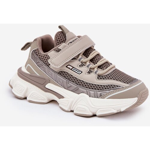 Boto Sneakers Sport Shoes For Kids With Velcro Khaki Ronivelle Cene