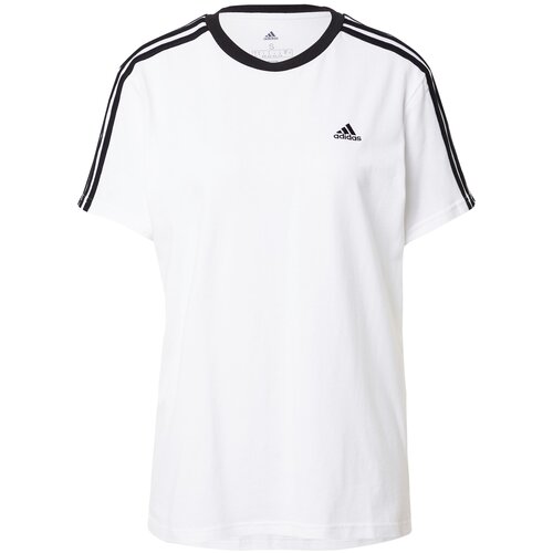 Adidas Majica &amp;#039;Essentials 3-Stripes&amp;#039; crna / bijela Slike