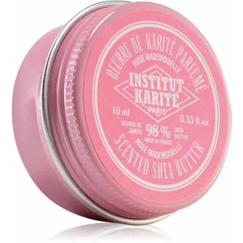 Institut Karité Paris Rose Mademoiselle 98% Scented Shea Butter shea maslac s mirisom 10 ml