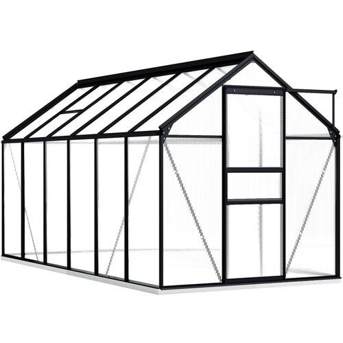 vidaXL Rastlinjak z okvirjem antraciten aluminij 7,03 m² Cene