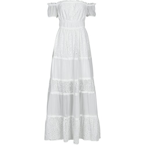 Guess ZENA LONG DRESS Bijela Slike