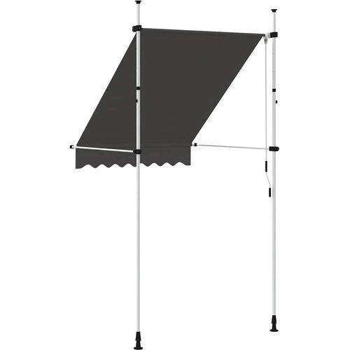 Tenda na ručno uvlačenje 150 cm antracit Slike