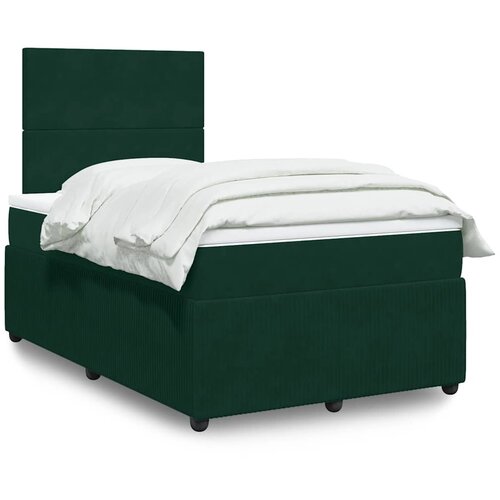  box spring s madracem tamnozeleni 120x190 cm baršunasti Cene