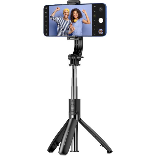 Blue Star Bluetooth selfie palica za pametne telefone s stativom in brezžičnim daljinskim upravljalnikom, Črna, (5000191736) Cene