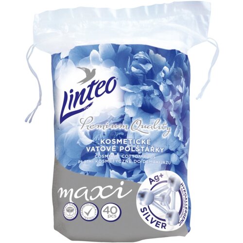 Linteo Premium Maxi blazinice za odstranjevanje ličil Silver 40 kos Cene
