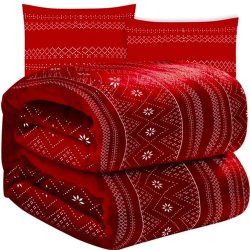 Ruhhy mekana deka 1.6x2m + 2x jastučnice, crvena Slike