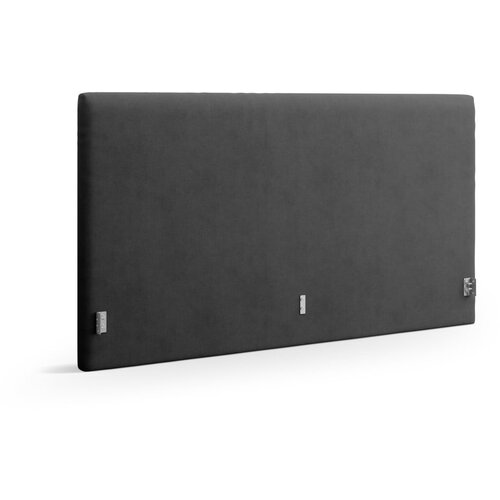 Micadoni Antracitno sivo oblazinjeno vzglavje 150,5x100 cm Remo – Cene