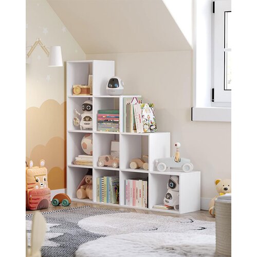 Songmics cabinet or shelf unit with 10 open drawers, white Slike