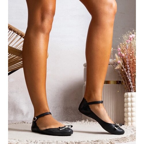 D/CEO Black ballerinas Heather Cene