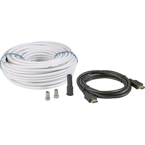 BKL Electronic Komplet za priključitev SAT-TV (SAT-koaksialni kabel\, [25 m] + HDMI-kabel + 2x F-vtič+zaščitni tulec), (20432077) Cene