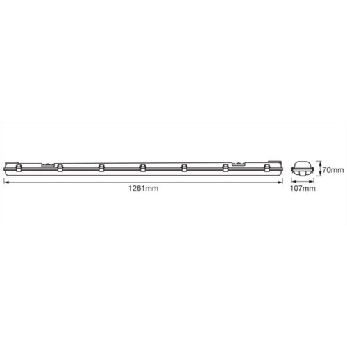 Osram LED tehnička fluorescentna svetiljka SUBMARINE 2xG13/15W/230V IP65 Slike