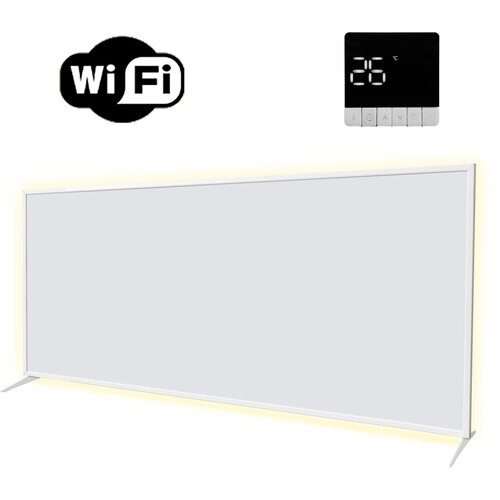 SHX PIRP850 Infracrveni grijac WIFI s upravljanjem putem aplikacije, 850 W za prostorije 9-16m&amp;sup2;, montaža na zid i str Slike