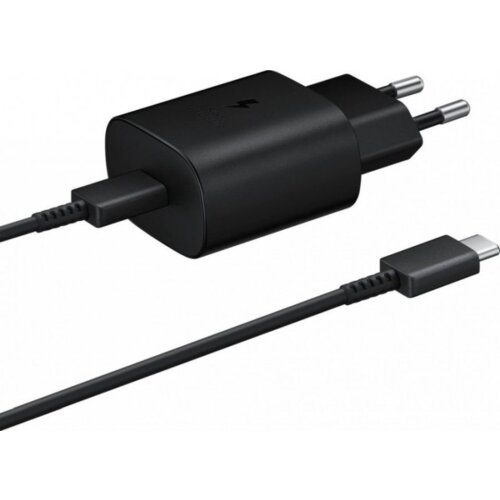 Samsung HI&amp;Scaron;NI POLNILEC EP-TA800XBE Super Fast Charge (Type C) in podatkovni kabel EP-DW767JBE 1,8m (Type C - Type C) - črn (bulk) Slike