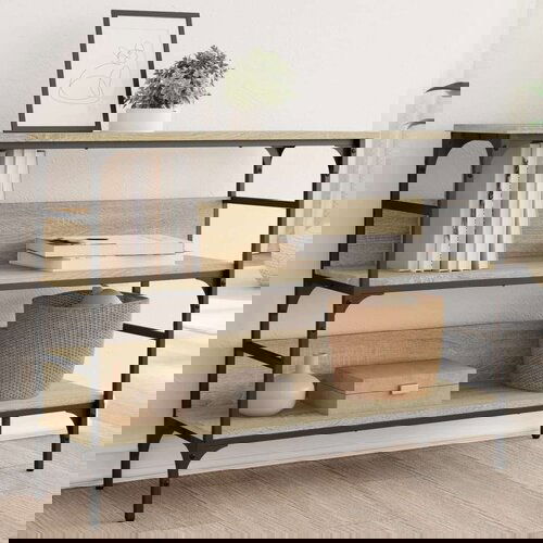  Konzolni stol boja hrasta sonome 100x32x75 cm konstruirano drvo Slike