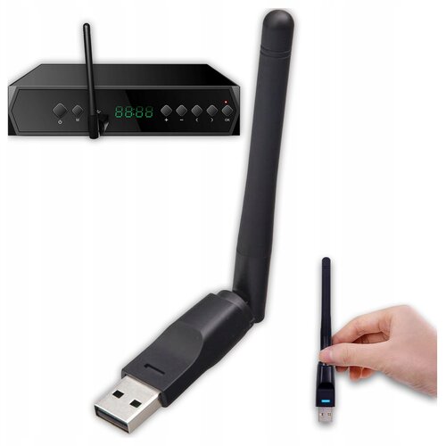 Zenwire WD-1516 USB WiFi adapter 150 Mbps 2,4 GHz (802.11n) za PC/prenosnik in DVB-T2 tuner/dekoder Plug & Play, (5000194439) Cene