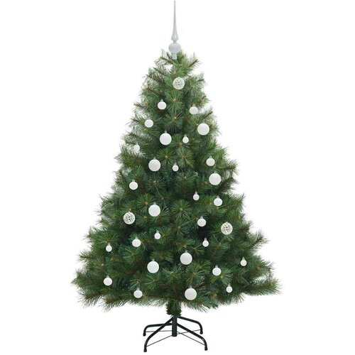 VidaXL Umjetno božićno drvce s stalakom Zelena 150 cm PE i PVC Slike