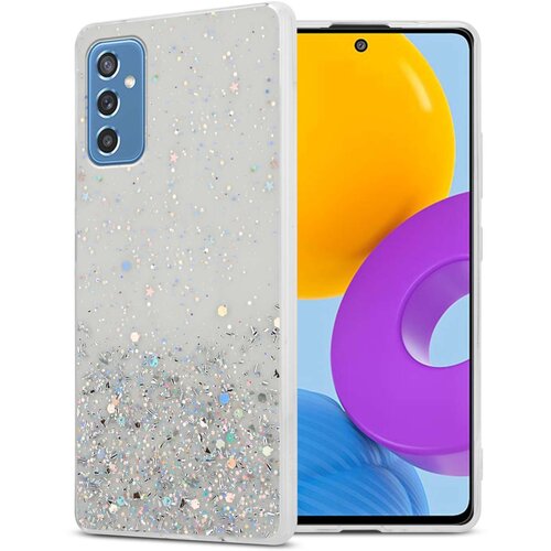 Cadorabo Ohi&scaron;je, združljivo z Samsung Galaxy M52 5G in prozorna z ble&scaron;čicami - Za&scaron;čitni ovitek iz prožnega silikona TPU s svetlečimi ble&scaron;čicami, (20860479) Cene