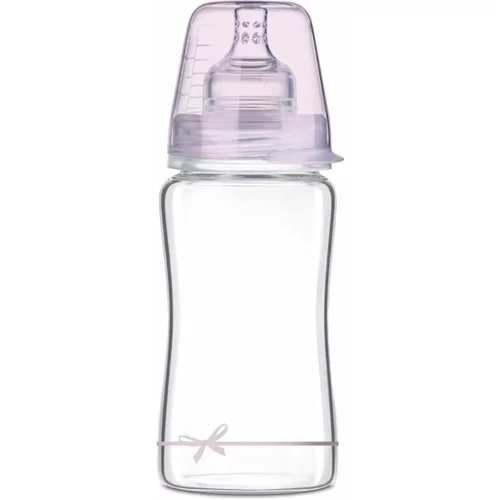 Lovi Baby Shower Girl steklenička za dojenčke Glass 250 ml