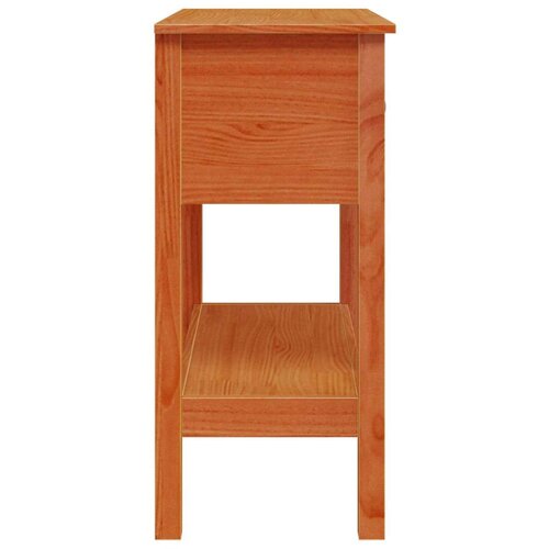  Konzolna stolica Vosak smeđa 75 x 35 x 75 cm Čvrsto borovo drvo Slike