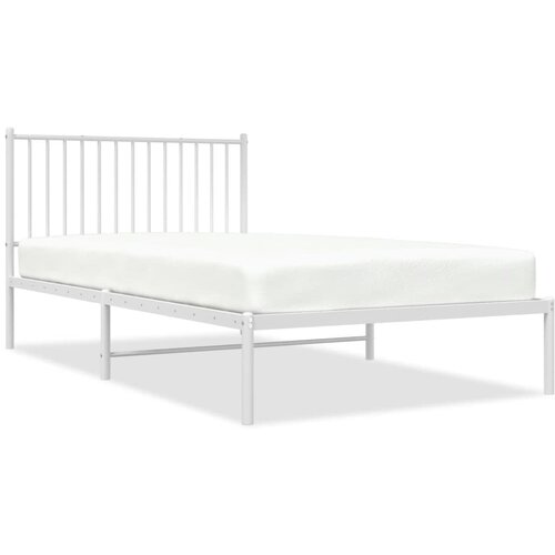  okvir za krevet s uzglavljem bijeli 107x203 cm Slike