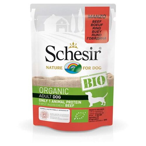 Schesir bio kesica za pse - govedina, 85g Cene