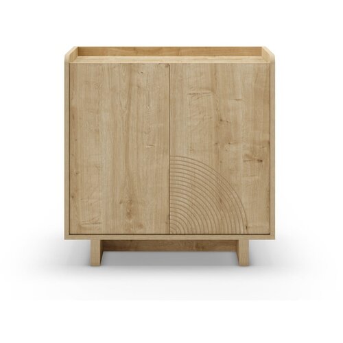 Marckeric Omarica v hrastovem dekorju v naravni barvi 80x80x40 cm Daira – Cene