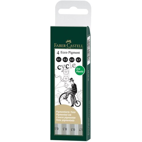  za tehničko crtanje pk4 Ecco Pigment Faber-Castell 166004 crni blister Cene