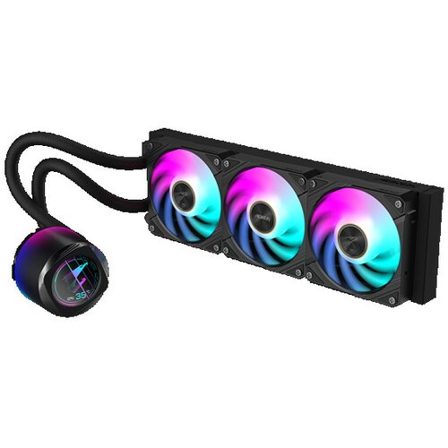 Gigabyte AORUS WATERFORCE X II 360, Circular full-color LCD for video playback/custom text support, ( GP-AORUS WATERFORCE X II 360 ) Cene