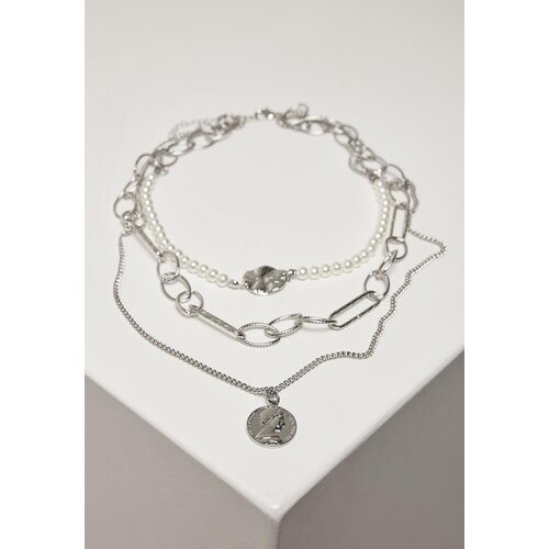 Urban Classics Accessoires Silver Ocean Layering Necklace Slike