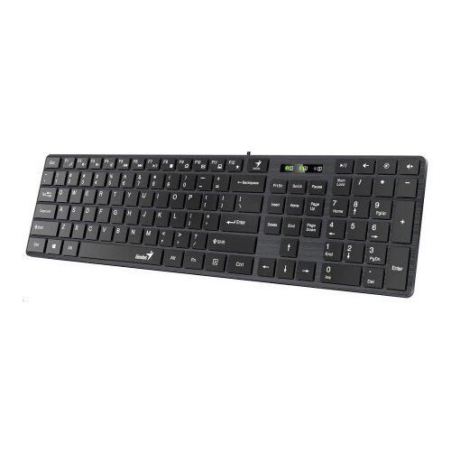 Genius SlimStar 126,USB, BLK, US tastatura Slike