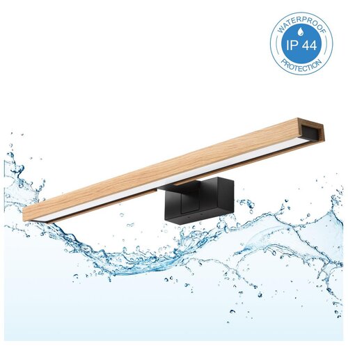Brilagi LED osvetljenje za kupatilsko ogledalo 3 u 1 WOODY MIRROR LED/12W/230V IP44 crna/hrast Slike