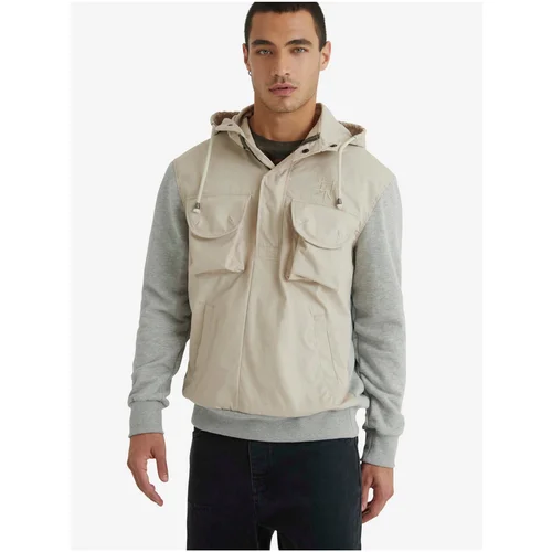 Desigual Beige-gray Mens Sweatshirt Amelio - Men