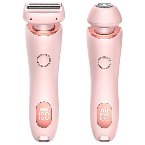 GOLDWAY Električni brivnik 2 v 1 za ženske, neboleč epilator za ženske z nadomestnimi glavami, prirezovalnik sramnih dlak, mokro in suho (roza), (21978787) Cene