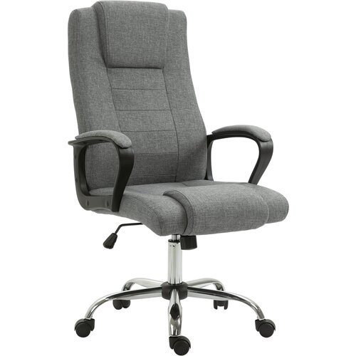 Vinsetto predsedni&amp;scaron;ki ergonomski vrtljivi in oblazinjeni pisarni&amp;scaron;ki stol z nastavljivo vi&amp;scaron;ino in nagibom, 62 x 76 x 110-119 cm, (20727982) Slike