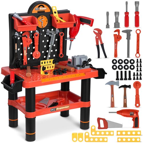 Ricokids 772500 Red Children&amp;#039;s DIY Workshop Set with Tools, (21740509) Slike