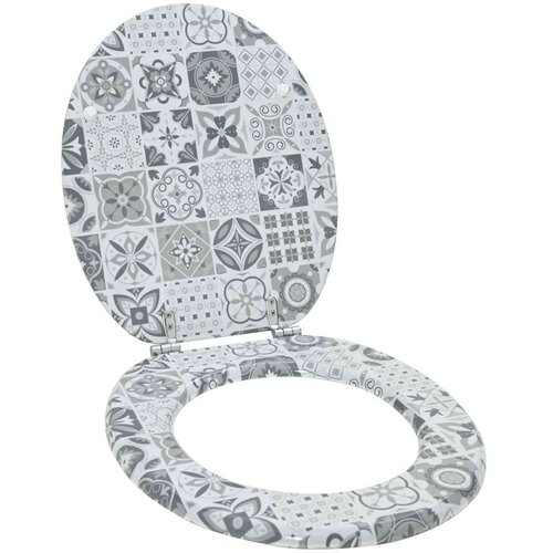  Toaletni pokrov s tiho zaporo Siva 44 x 38 cm MDF plo&scaron;ča, (5000207998) Cene