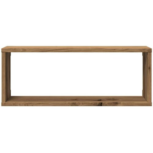  Zidne kockaste police 2 kom Artisan hrast 60x15x23 cm Slike