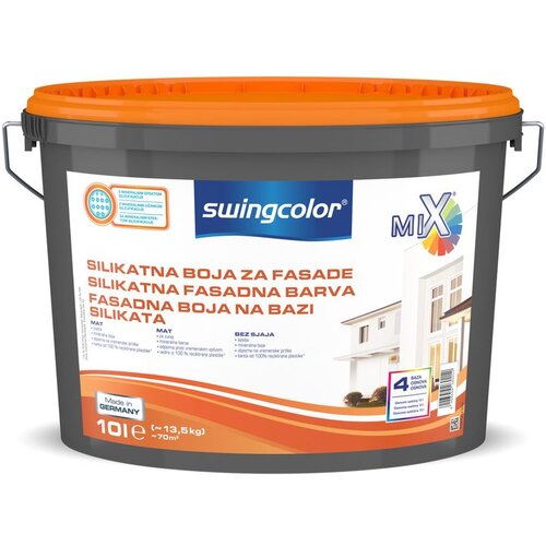 SWINGCOLOR Silikatna fasadna barva (bela, 10 l) Cene